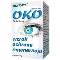 OKO wzrok ochrona regeneracja 30tabl - Sanbios