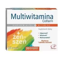 Multiwitamina + żeń-szeń 30tabl - Colfarm