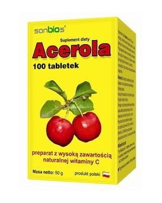 Acerola 100tabl - Sanbios