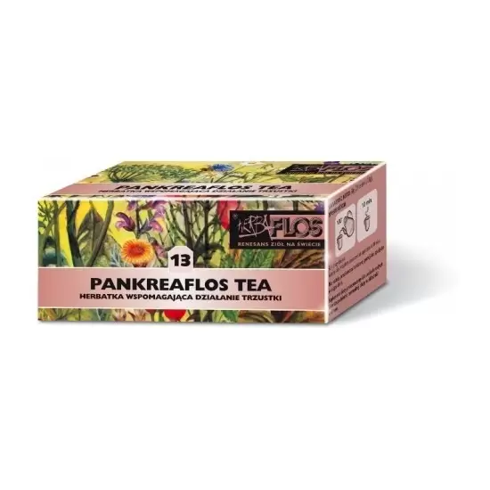Pankreaflos Tea (13) – Wspomaga działanie trzustki Fix 20sasz - HerbaFlos