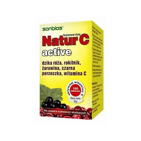 Natur C Active 100tabl - Sanbios