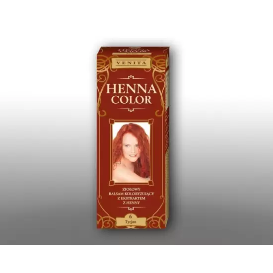 Henna Color - Ziołowy Balsam Koloryzujący z ekstraktem z henny 06 Tycjan 75ml - Venita
