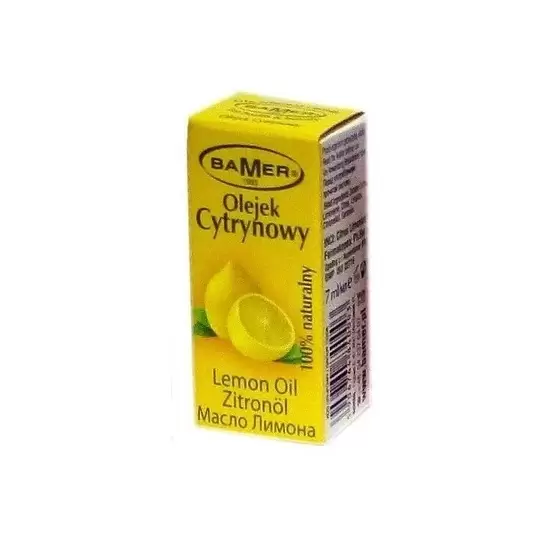 Olejek Cytrynowy 100% naturalny 7ml - Bamer