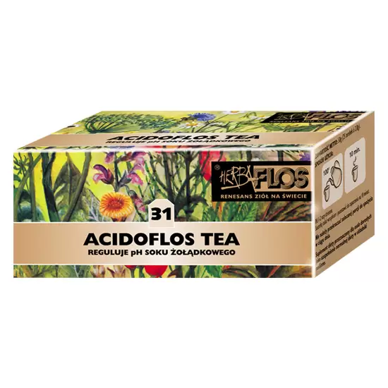 Acidoflos – ogranicza nadmierne wydzielanie soku żołądkowego nr.31 Fix 20sasz - Herba Flos