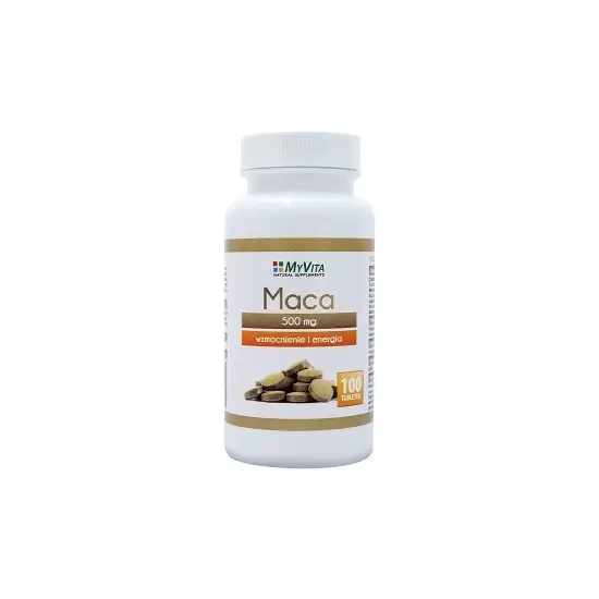 Maca 500 mg wzmocnienie i energia 100tabl - MyVita