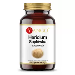 Hericium - Soplówka 490 mg. - ekstrakt 10% polisacharydów - 90 kaps. - Yango