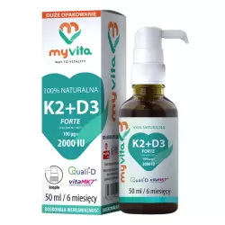 Naturalna witamina K2 100mcg+d3 2000jm 20ml - MyVita