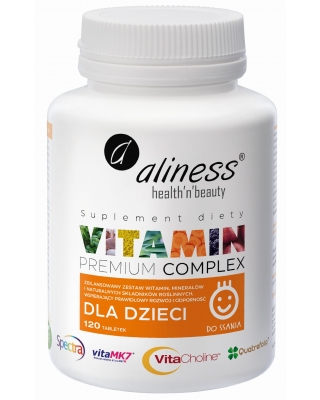 Aliness - Premium Vitamin Complex dla dzieci x120 tabletek do ssania