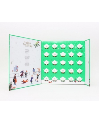 Kalendarz adwentowy ze wstążką, Green Book – 25 piramidek. Opakowanie EKO