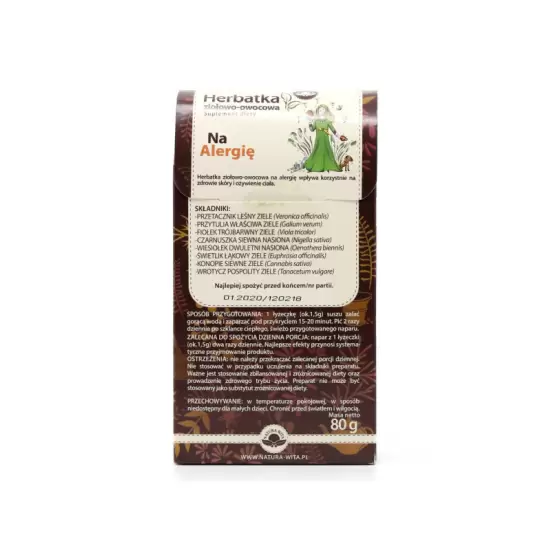 Herbatka ziołowa Na Alergię 80g - Natura Wita