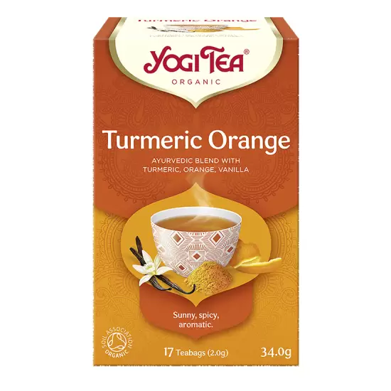 Herbatka kurkuma pomarańcza 17x2g - Yogi Tea