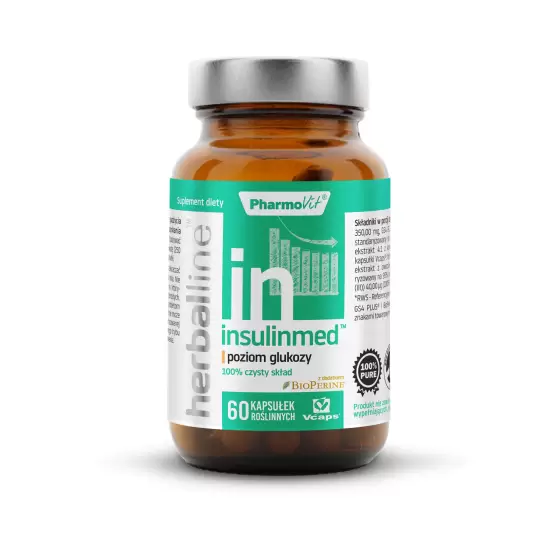 Herballine Insulinmed poziom glukozy 60kaps - Pharmovit