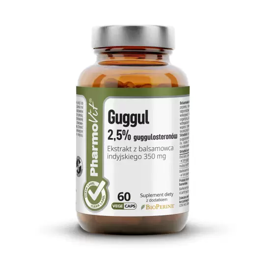 Guggul 2,5% guggulosteronów 60 kaps VcapsR | CL - Pharmovit