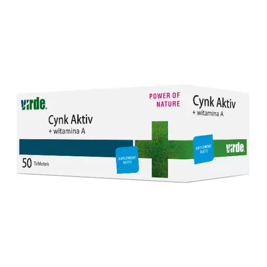 Cynk Active + witamina a 50tabl - Virde