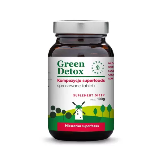 Green detox tabletki oczyszczające 100g Aura Herbals