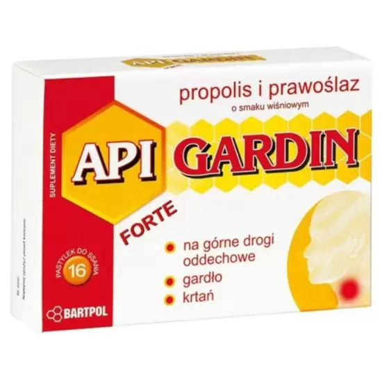 Api Garden Forte Propolis i Prawoślaz Wiśnia 16past - Bartpol