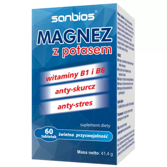 Magnez z potasem 60tabl - Sanbios