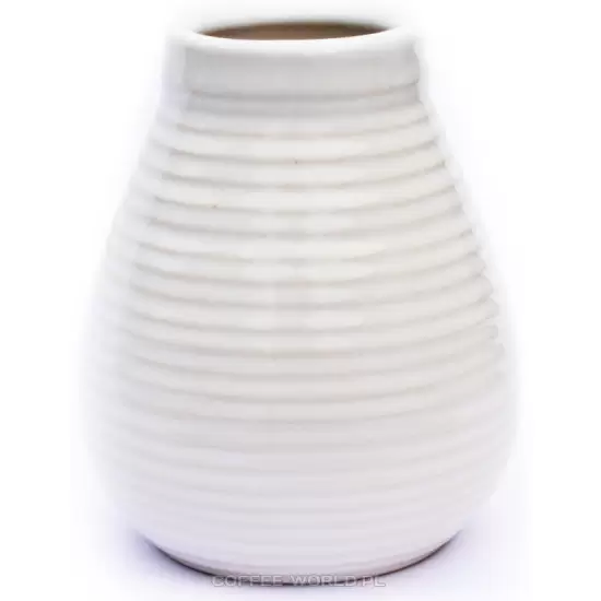 Tykwa - Matero ceramiczna energetyczna biała calabaza