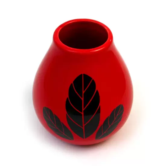 Luka Hoja red ceramiczne matero 350ml