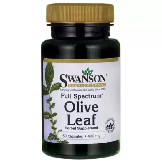 Liść Oliwnego GAJU Olive Leaf 400mg 60kaps - Swanson
