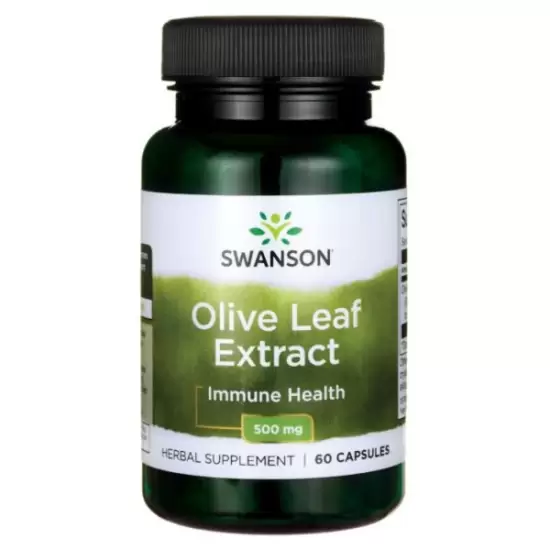 Olive leaf Extract oliwny gaj liść 500mg-60kaps - Swanson