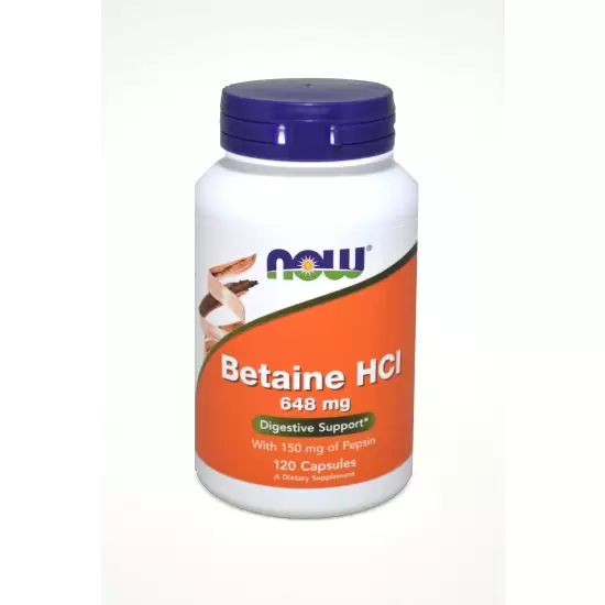 Now - Betaina HCL 648mg 120tab